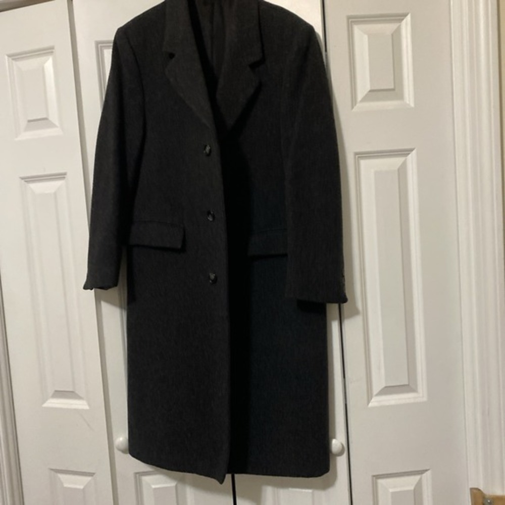 Adam's Row‎ Wool Gray Coat Men's 40 3593